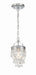 Crystorama 131-CH Calypso One Light Mini Chandelier Polished Chrome Main Image.jpg