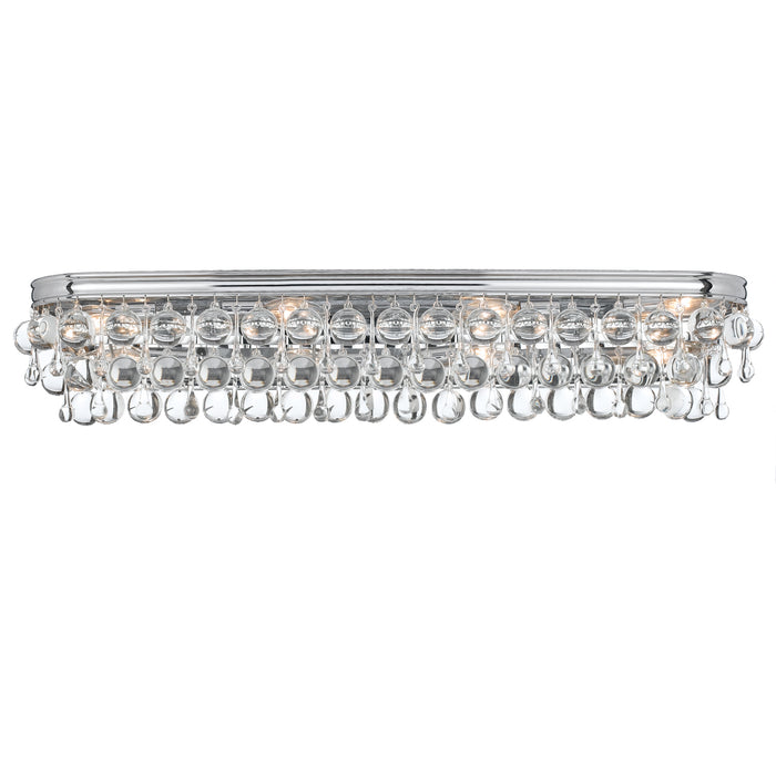 Crystorama 134-CH Calypso Eight Light Bathroom Vanity Polished Chrome Main Image.jpg