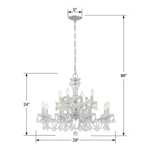 Crystorama 4479-CH-CL-MWP Maria Theresa 12 Light Chandelier Polished Chrome Alternate Image.jpg