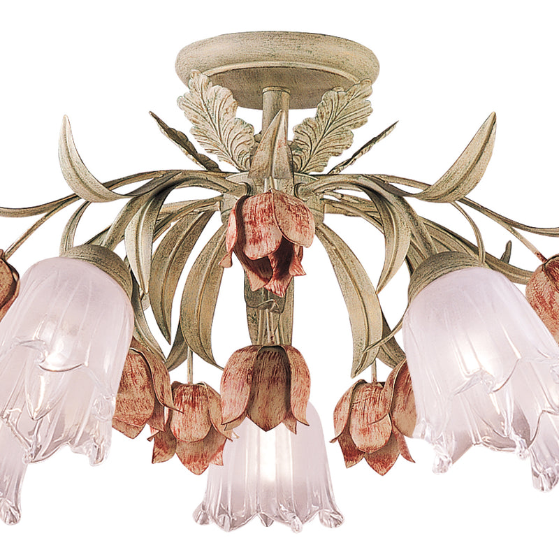 Crystorama 4800-SR Southport Five Light Semi Flush Mount Sage Rose Alternate Image.jpg