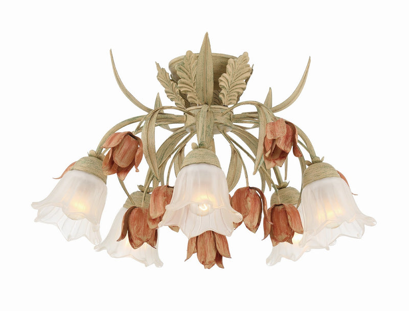 Crystorama 4800-SR Southport Five Light Semi Flush Mount Sage Rose Main Image.jpg