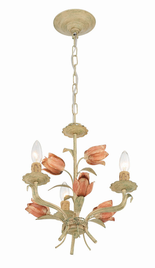 Crystorama 4803-SR Southport Three Light Mini Chandelier Sage Rose Alternate Image.jpg