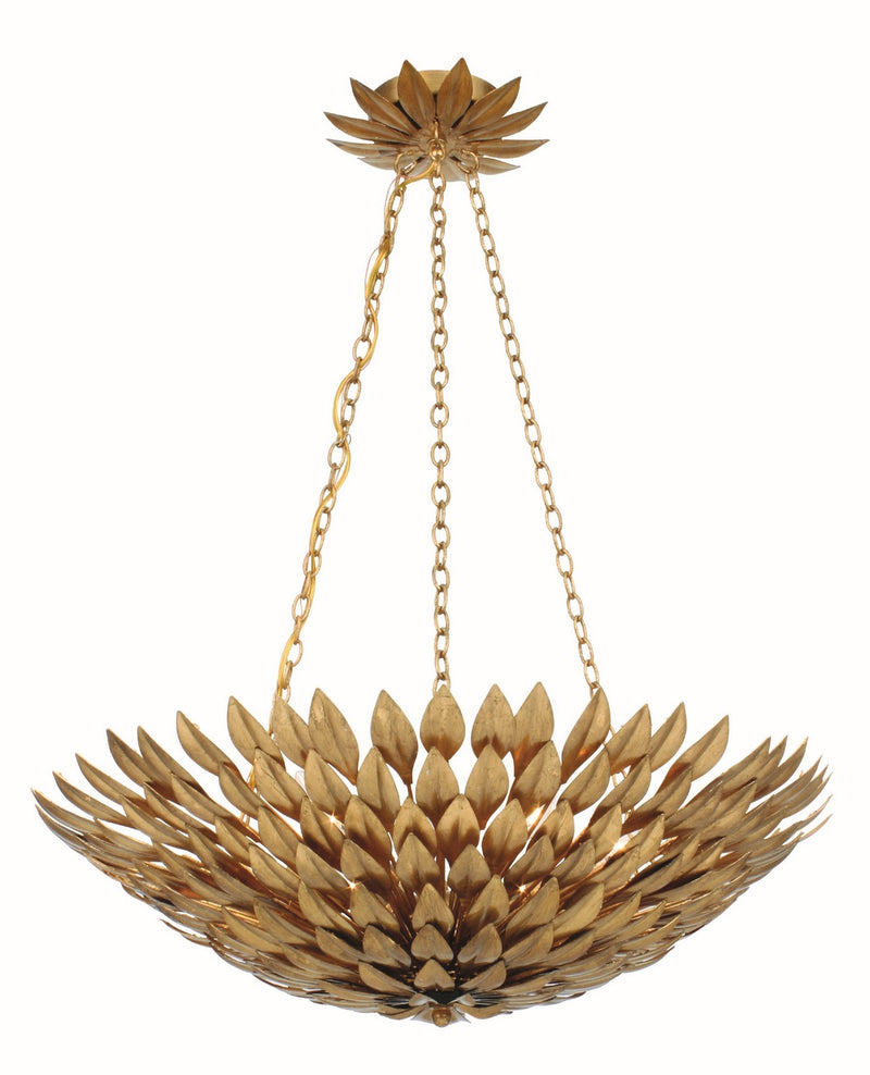 Crystorama 517-GA Broche Six Light Chandelier Antique Gold Main Image.jpg