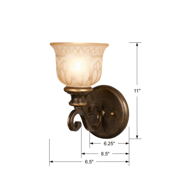 Crystorama 7401-BU Norwalk One Light Wall Sconce Bronze Umber Alternate Image.jpg