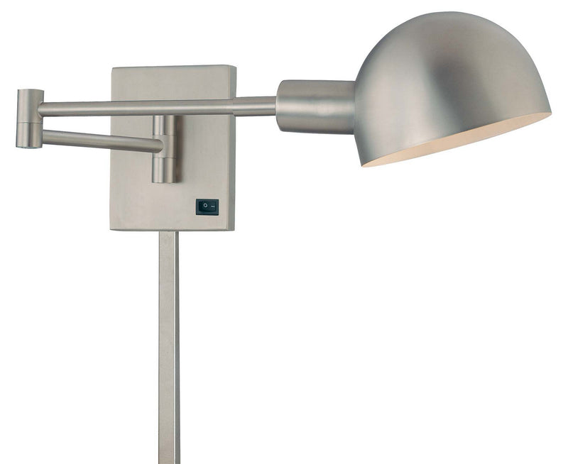 George Kovacs P600-3-603 Task Wall Sconces LED Swing Arm Wall Sconce, Matte Brushed Nickel Main Image.jpg