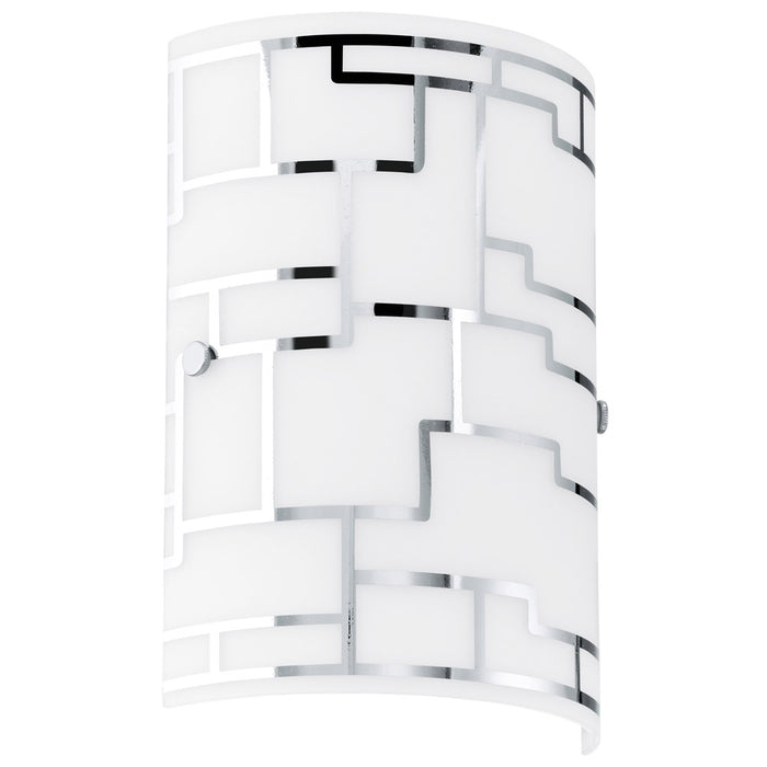 Eglo USA 92564A Bayman One Light Wall Sconce Chrome Main Image.jpg
