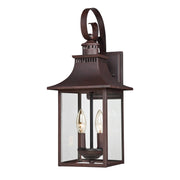 Quoizel CCR8408CU Chancellor Two Light Outdoor Wall Lantern, Copper Bronze Main Image.jpg