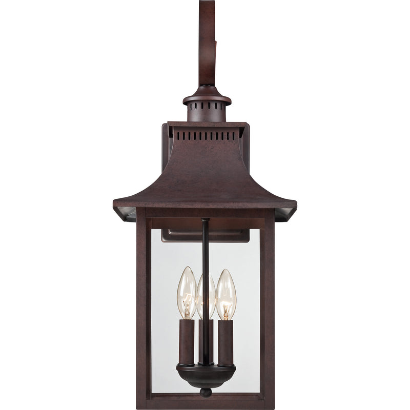 Quoizel CCR8410CU Chancellor Three Light Outdoor Wall Lantern, Copper Bronze Alternate Image 3.jpg