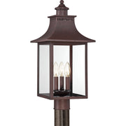 Quoizel CCR9010CU Chancellor Three Light Outdoor Post Lantern, Copper Bronze Alternate Image.jpg
