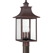 Quoizel CCR9010CU Chancellor Three Light Outdoor Post Lantern, Copper Bronze Alternate Image 2.jpg
