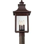 Quoizel CCR9010CU Chancellor Three Light Outdoor Post Lantern, Copper Bronze Alternate Image.jpg