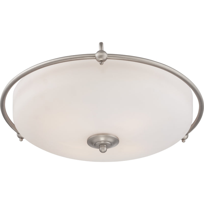 Quoizel GF1621AN Griffin Four Light Flush Mount, Antique Nickel Alternate Image 2.jpg