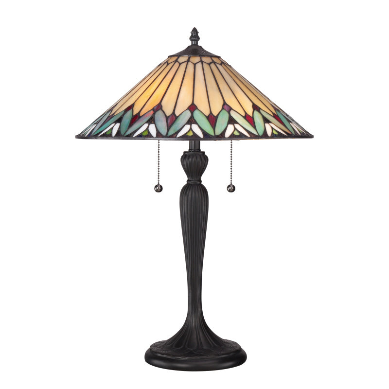 Quoizel TF1433T Pearson Two Light Table Lamp, Bronze Patina Main Image.jpg