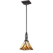 Quoizel TFAS1507VA Asheville One Light Mini Pendant, Valiant Bronze Main Image.jpg