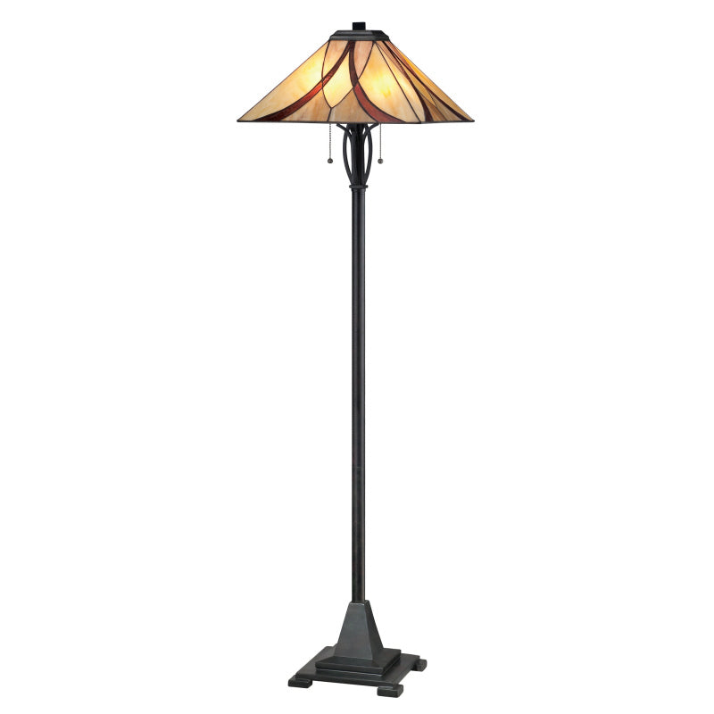 Quoizel TFAS9360VA Asheville Two Light Floor Lamp, Valiant Bronze Main Image.jpg