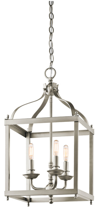 Kichler 42566NI Larkin Three Light Pendant, Brushed Nickel Main Image.jpg