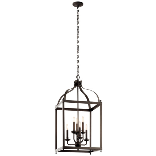 Kichler 42568OZ Six Light Foyer Chandelier, Olde Bronze (2)