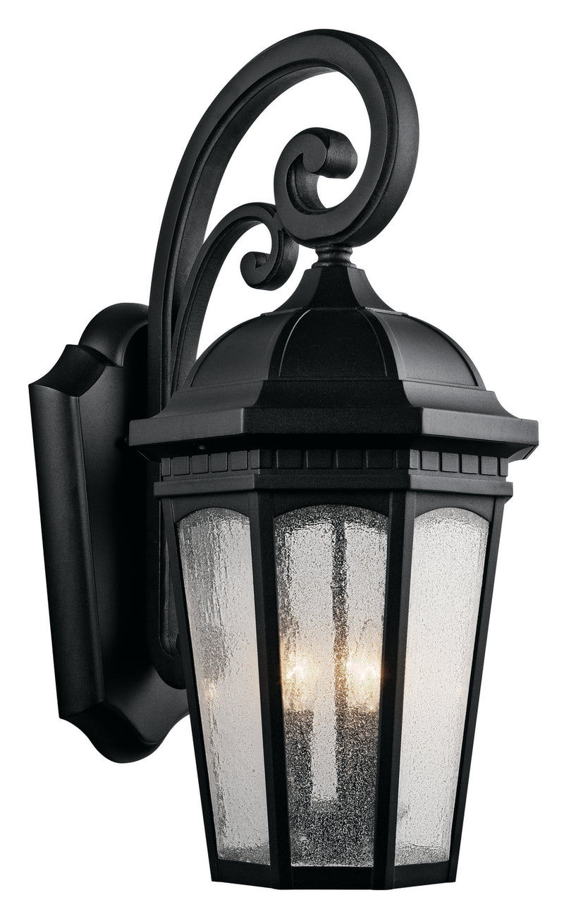 Kichler 9035BKT Three Light Outdoor Wall Mount, Textured Black