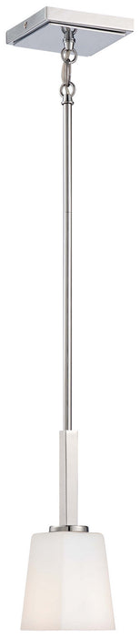 Minka-Lavery 1541-77 City Square One Light Mini Pendant, Chrome Main Image.jpg