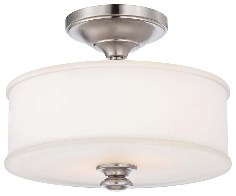 Minka-Lavery 4172-84 Harbour Point Two Light Semi Flush Mount, Brushed Nickel Main Image.jpg