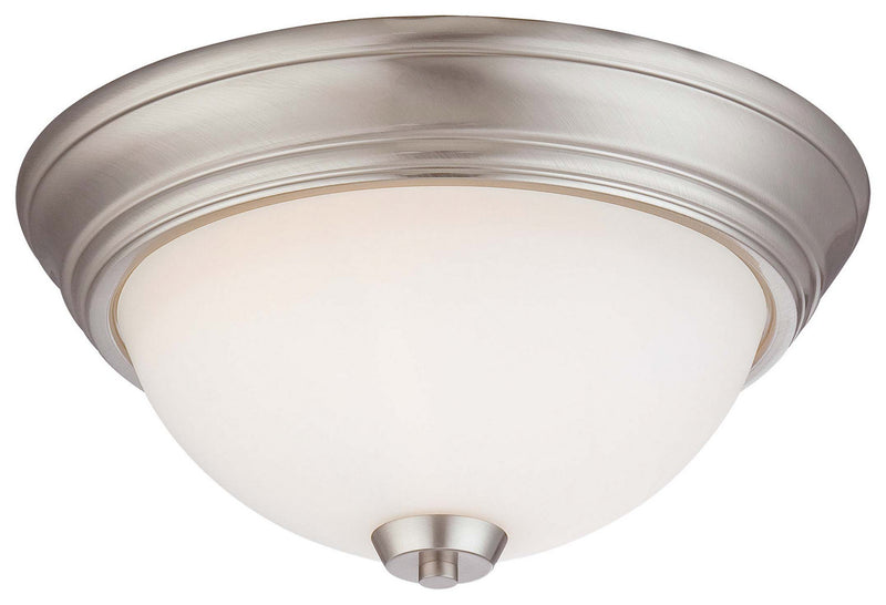 Minka-Lavery 4960-84 Overland Park Two Light Flush Mount, Brushed Nickel Main Image.jpg
