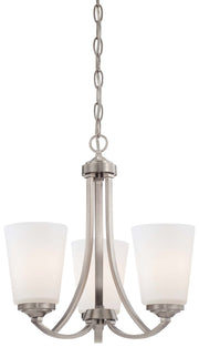 Minka-Lavery 4963-84 Overland Park Three Light Mini Chandelier, Brushed Nickel Main Image.jpg
