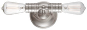 Minka-Lavery 5130-84 Downtown Edison Two Light Wall Mount, Brushed Nickel Main Image.jpg
