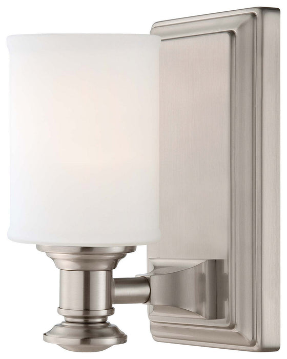 Minka-Lavery 5171-84 Harbour Point One Light Bath, Brushed Nickel Main Image.jpg