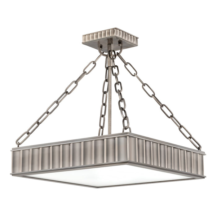 Hudson Valley 933-HN Middlebury Three Light Semi Flush Mount, Historic Nickel Main Image.jpg