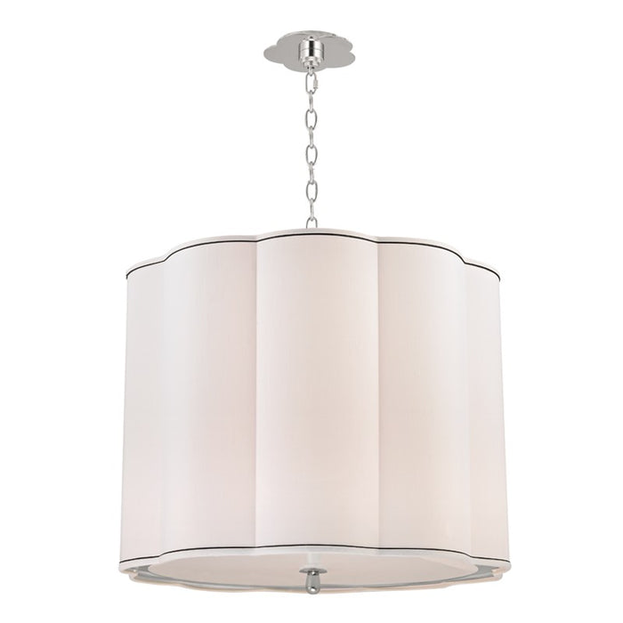 Hudson Valley 7925-PN Sweeny Five Light Chandelier, Polished Nickel Main Image.jpg