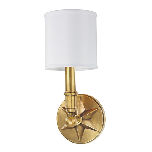 Hudson Valley 4081-AGB-WS Bethesda One Light Wall Sconce, Aged Brass Main Image.jpg