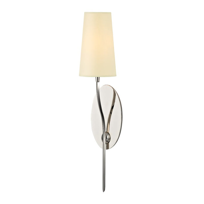 Hudson Valley 3711-PN Rutland One Light Wall Sconce, Polished Nickel Main Image.jpg