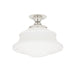 Hudson Valley 3416F-PN Petersburg One Light Semi Flush Mount, Polished Nickel Main Image.jpg