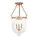 Hudson Valley 253-AGB-C2 Hampton Three Light Semi Flush Mount, Aged Brass Main Image.jpg