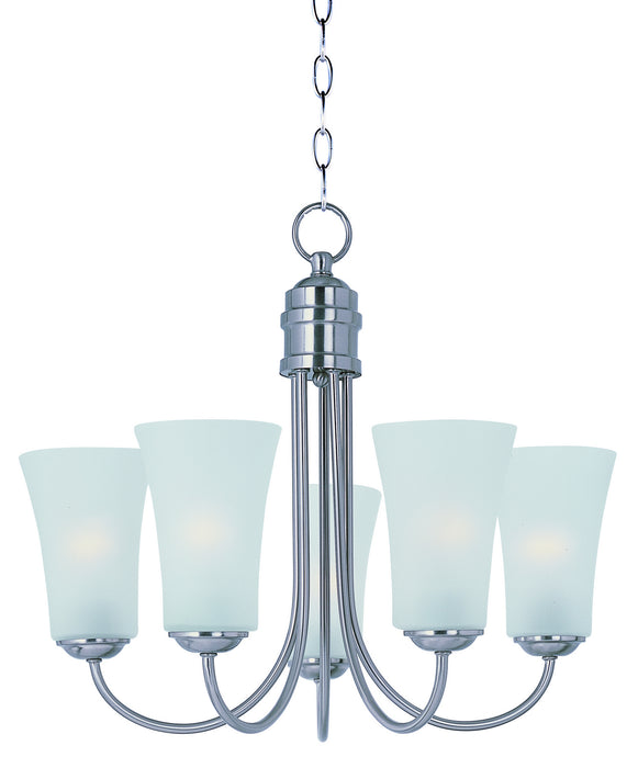 Maxim 10045FTSN Logan Five Light Chandelier, Satin Nickel Main Image.jpg