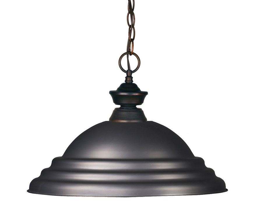 Z-Lite 100701OB-SOB Riviera One Light Pendant, Olde Bronze Main Image.jpg