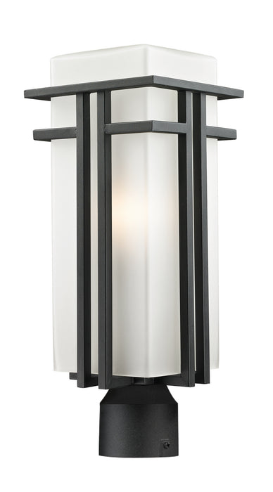 Z-Lite 549PHB-BK-R Abbey One Light Outdoor Post Mount, Black Main Image.jpg