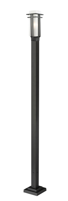 Z-Lite 549PHM-536P-BK Abbey One Light Outdoor Post Mount, Black Main Image.jpg