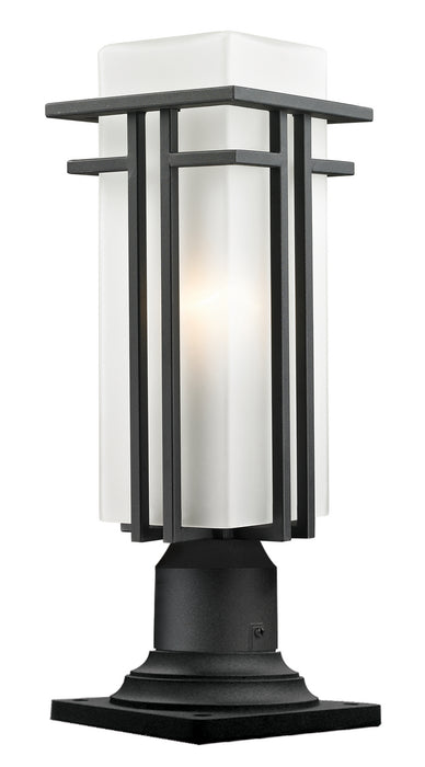 Z-Lite 549PHMR-533PM-BK Abbey One Light Outdoor Pier Mount, Black Main Image.jpg