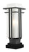 Z-Lite 549PHM-SQPM-BK Abbey One Light Outdoor Pier Mount, Black Main Image.jpg