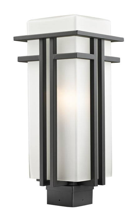 Z-Lite 550PHB-ORBZ Abbey One Light Outdoor Post Mount, Outdoor Rubbed Bronze Main Image.jpg