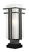 Z-Lite 550PHB-SQPM-ORBZ Abbey One Light Outdoor Pier Mount, Outdoor Rubbed Bronze Main Image.jpg