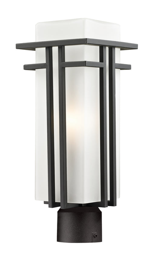 Z-Lite 550PHM-ORBZ-R Abbey One Light Outdoor Post Mount, Outdoor Rubbed Bronze Main Image.jpg