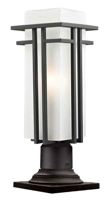 Z-Lite 550PHMR-533PM-ORBZ Abbey One Light Outdoor Pier Mount, Outdoor Rubbed Bronze Main Image.jpg