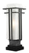 Z-Lite 550PHM-SQPM-ORBZ Abbey One Light Outdoor Pier Mount, Outdoor Rubbed Bronze Main Image.jpg