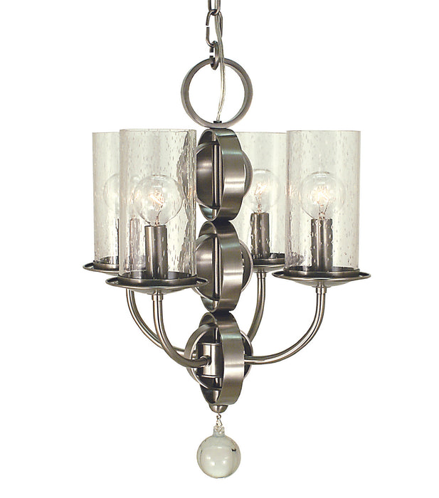 Framburg 1043 BN Compass Four Light Chandelier, Brushed Nickel Main Image.jpg