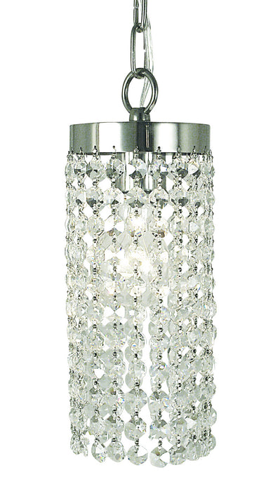 Framburg 2271 PS Princessa One Light Pendant, Polished Silver Main Image.jpg