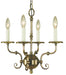 Framburg 2374 AB Jamestown Four Light Chandelier, Antique Brass Main Image.jpg