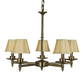 Framburg 2515 AB Sheraton Five Light Chandelier, Antique Brass Main Image.jpg