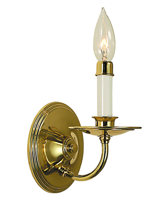 Framburg 2521 AB Jamestown One Light Wall Sconce, Antique Brass Main Image.jpg